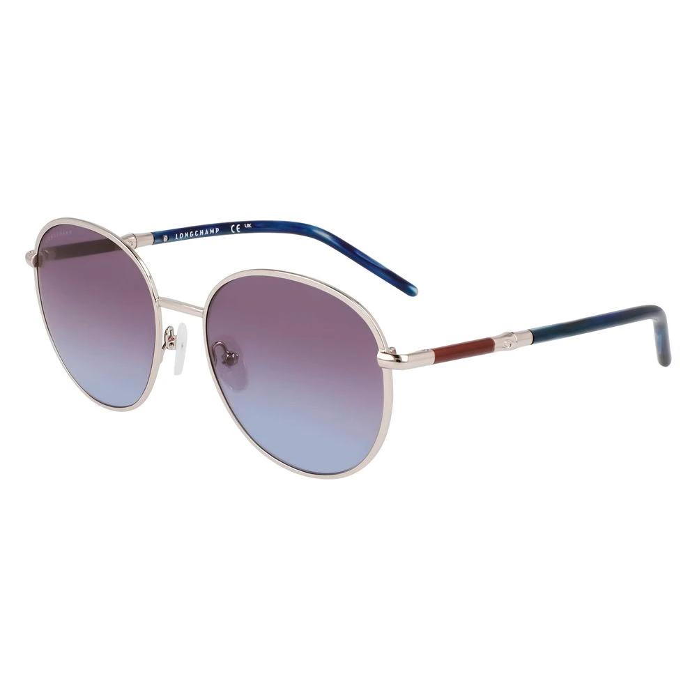 Longchamp Gray Metal Sunglasses by Longchamp