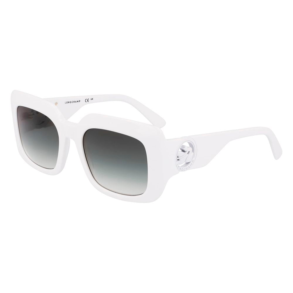Longchamp LO753S Sunglasses White Acetate Grey Gradient Women – Authentic | HBPS
