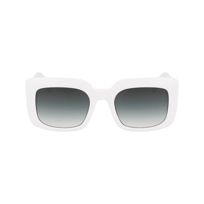 Longchamp LO753S Sunglasses White Acetate Grey Gradient Women – Authentic | HBPS