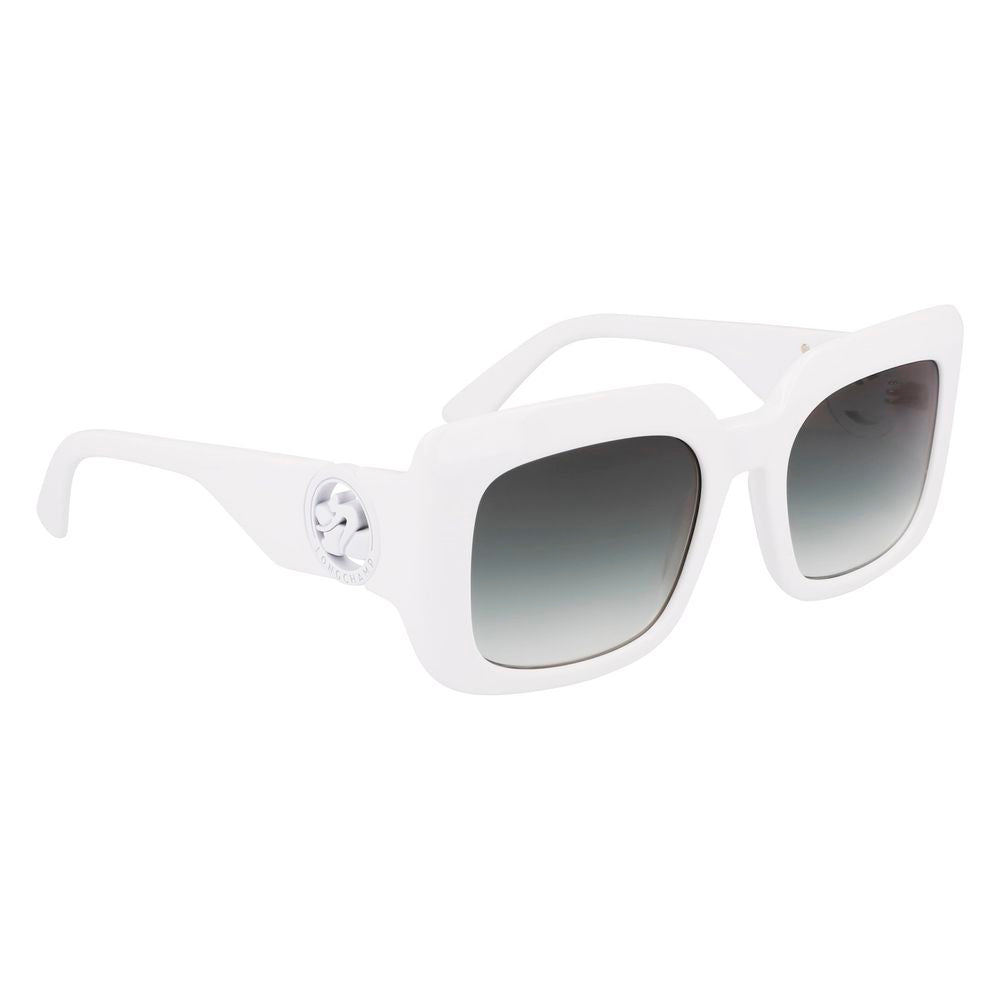 Longchamp LO753S Sunglasses White Acetate Grey Gradient Women – Authentic | HBPS