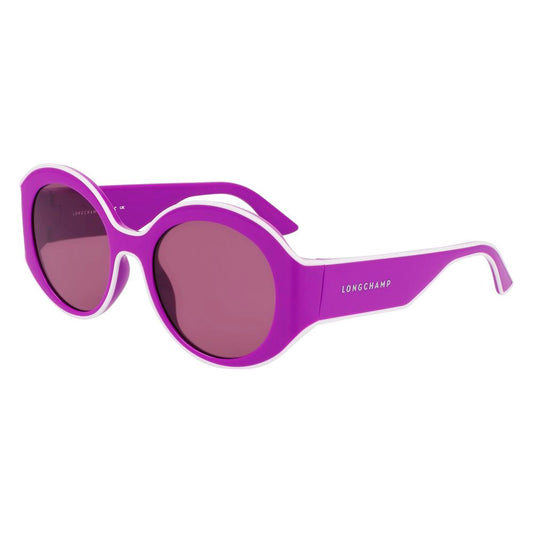 Longchamp LO758S Sunglasses Purple Injected Pink Lens Women – Authentic | HBPS