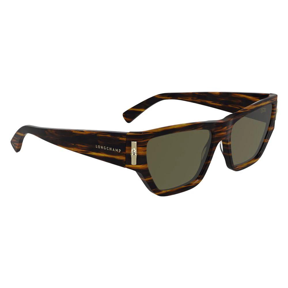 Longchamp Brown Acetate Sunglasses by Longchamp