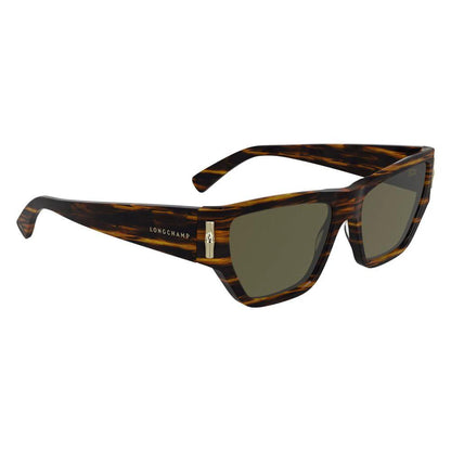 Longchamp Brown Acetate Sunglasses by Longchamp