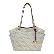 Michael Kors Jet Set Travel Large Logo Tote, Vanilla by Michael Kors