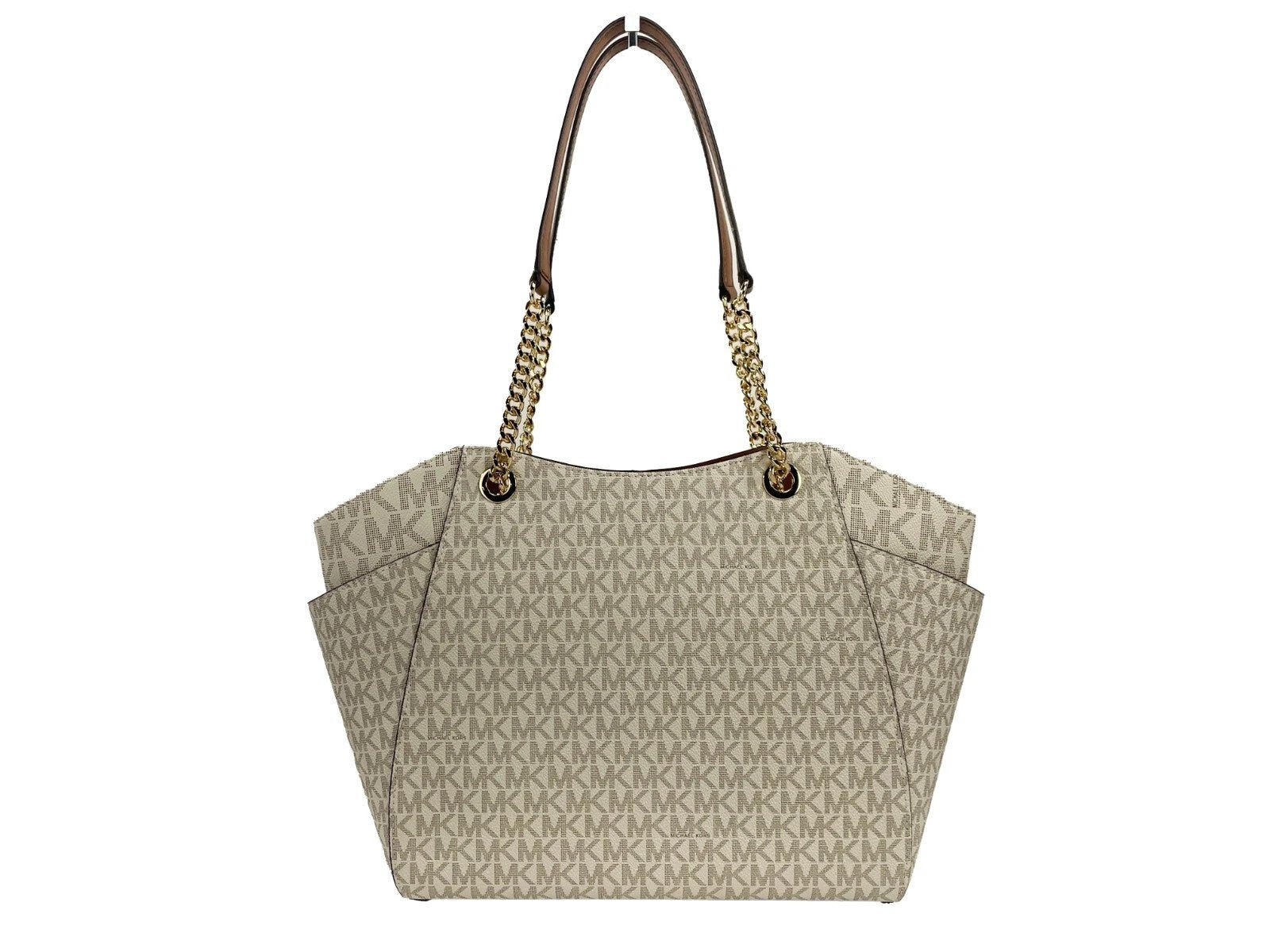 Michael Kors Jet Set Travel Large Logo Tote, Vanilla by Michael Kors