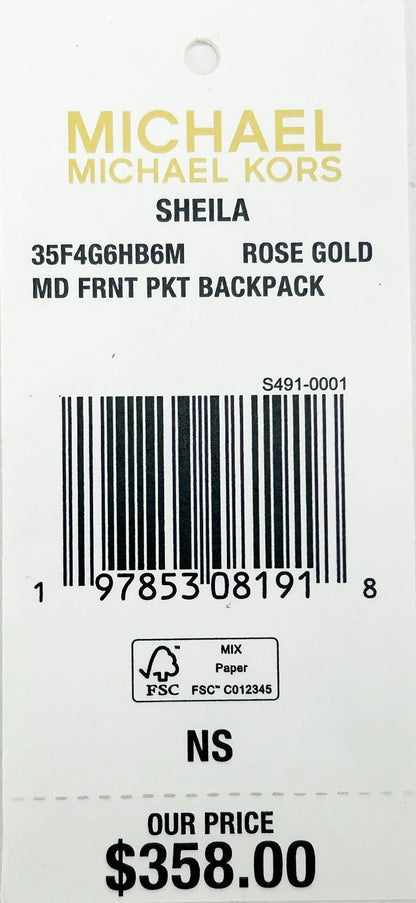 Michael Kors Sheila Medium PVC Backpack Bookbag by Michael Kors