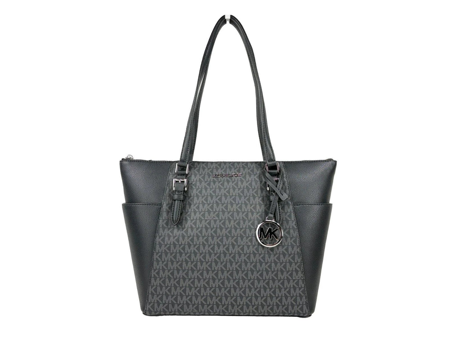 Michael Kors Charlotte Leather Top Zip Tote Bag by Michael Kors