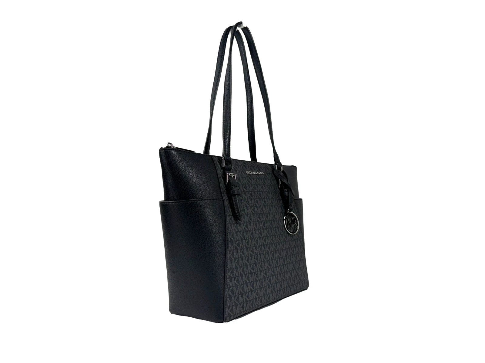 Michael Kors Charlotte Leather Top Zip Tote Bag by Michael Kors