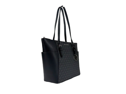 Michael Kors Charlotte Leather Top Zip Tote Bag by Michael Kors