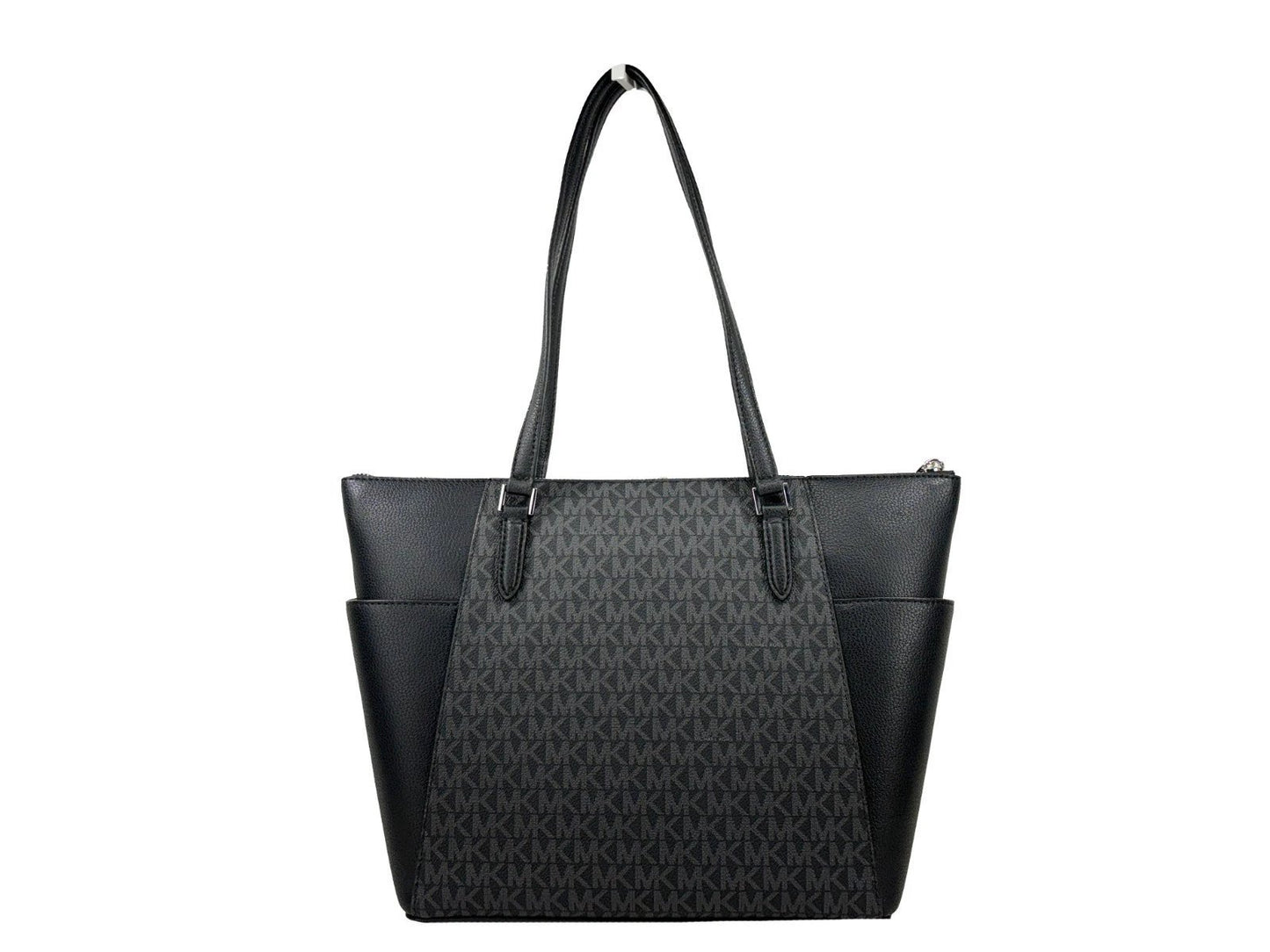 Michael Kors Charlotte Leather Top Zip Tote Bag by Michael Kors