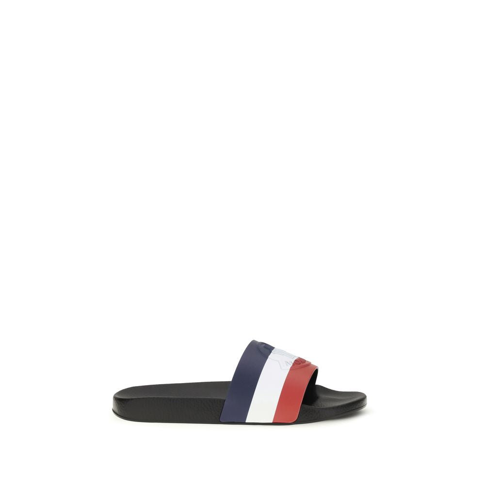 Moncler – Sandales Basile en Caoutchouc avec Sangle Tricolore | SS26