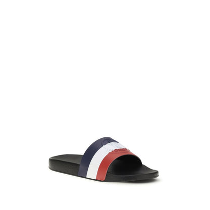 Moncler – Sandales Basile en Caoutchouc avec Sangle Tricolore | SS26
