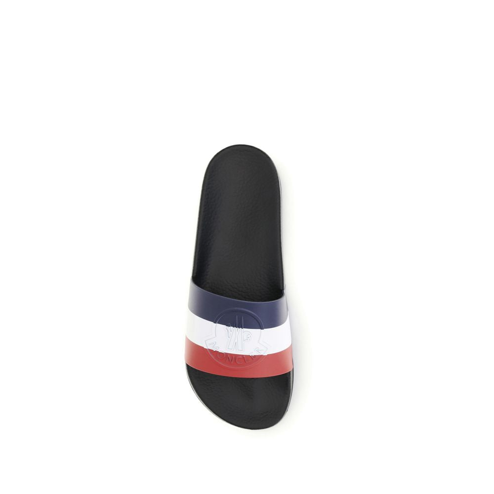 Moncler – Sandales Basile en Caoutchouc avec Sangle Tricolore | SS26