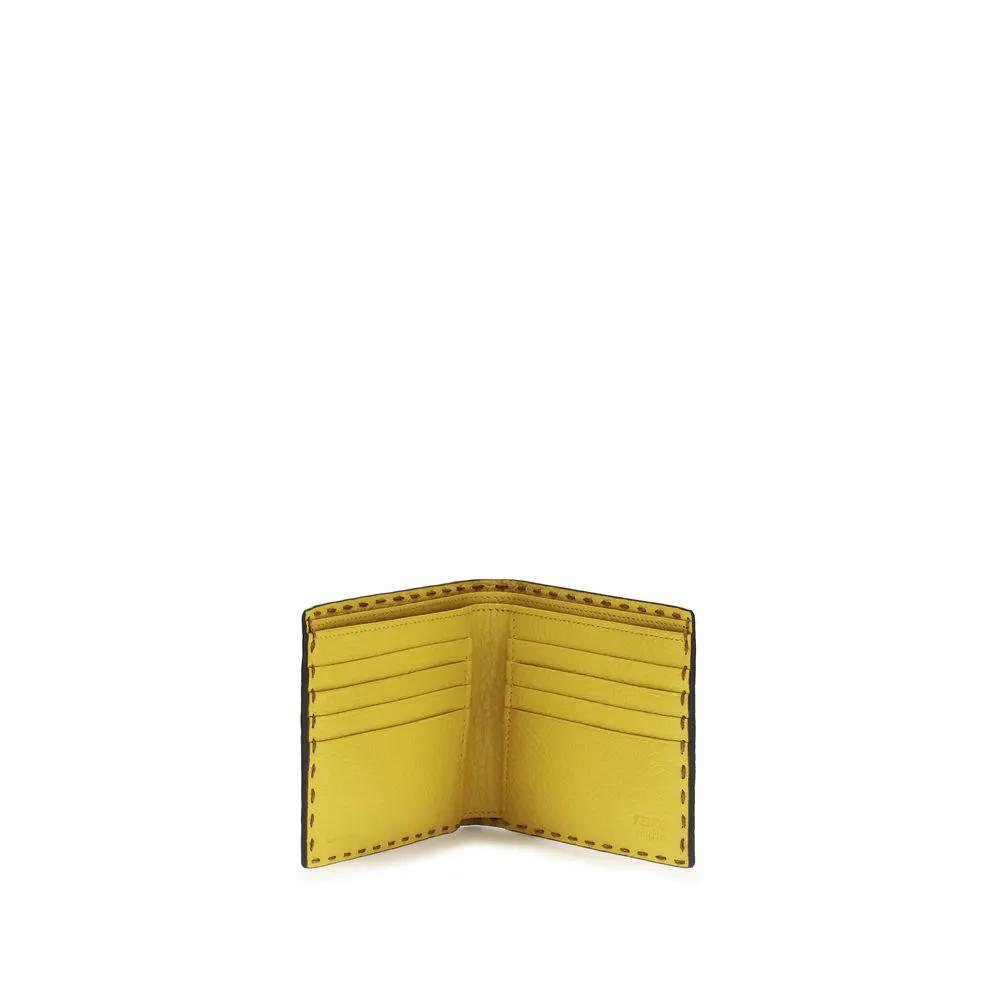 Fendi Brown Calf Leather Bos Taurus Wallet by Fendi