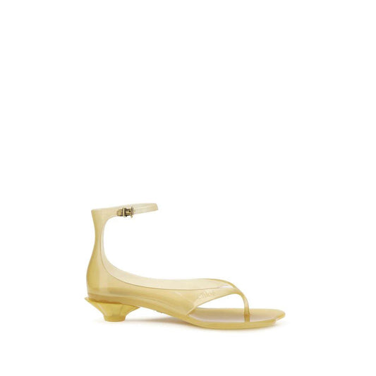 Chloé Beige Polyurethane Flat Sandals by Chloé