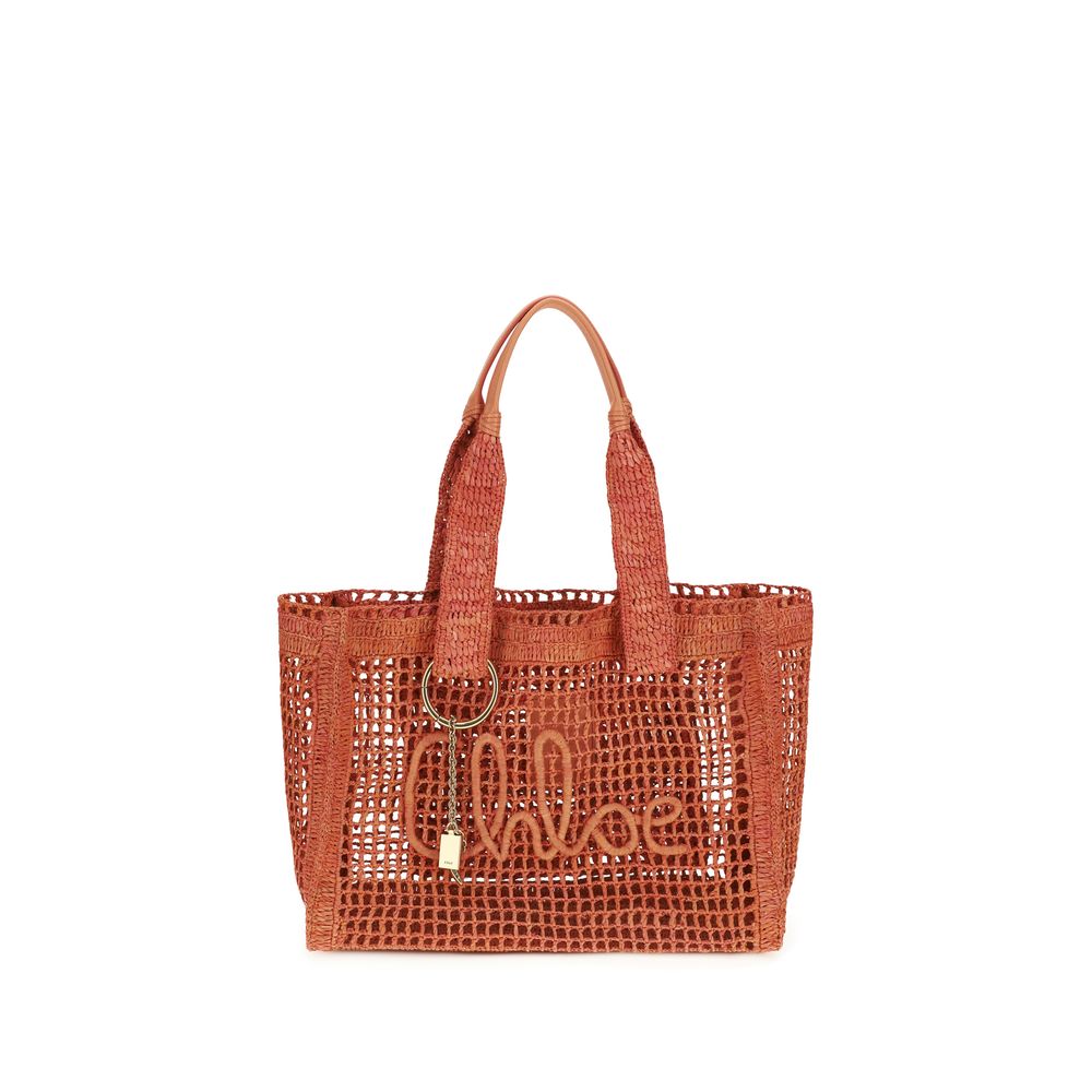 Chloé Multicolor Raffia Shoulder Bag by Chloé