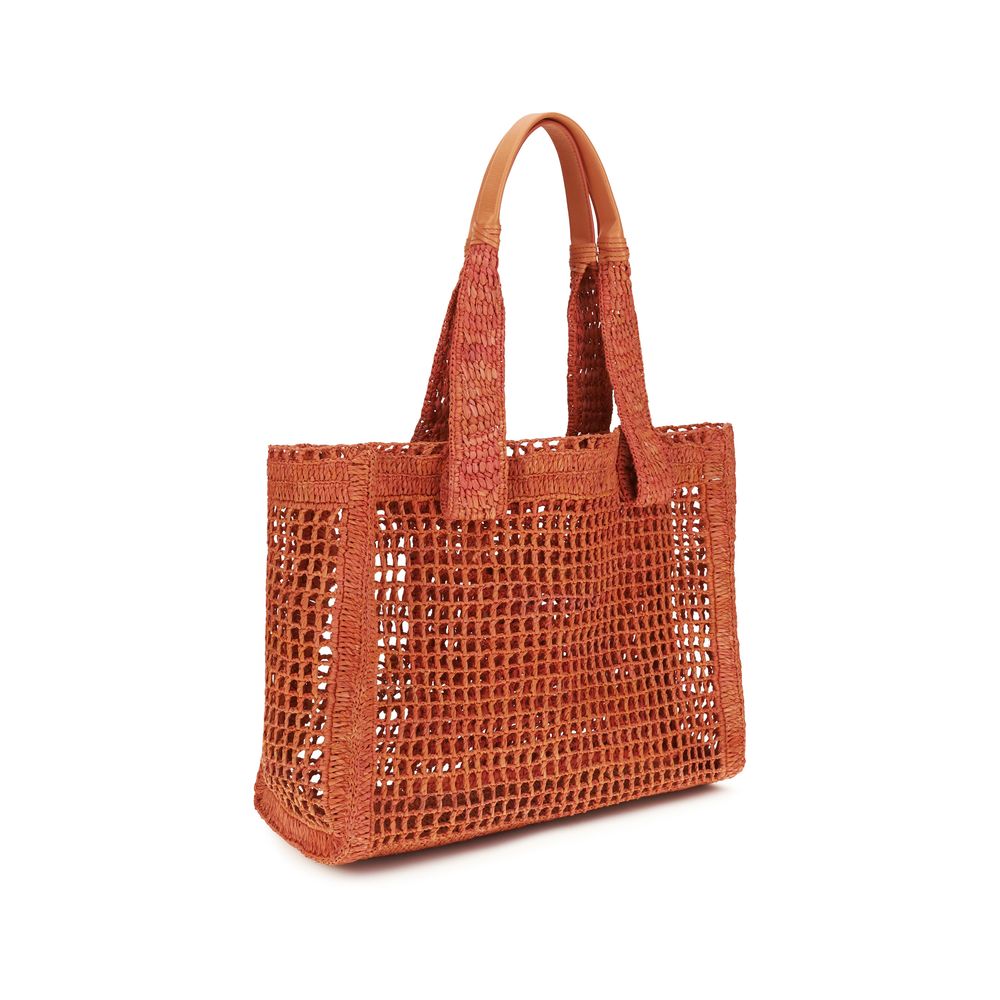 Chloé Multicolor Raffia Shoulder Bag by Chloé