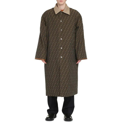 Fendi Beige Cotton Coat by Fendi