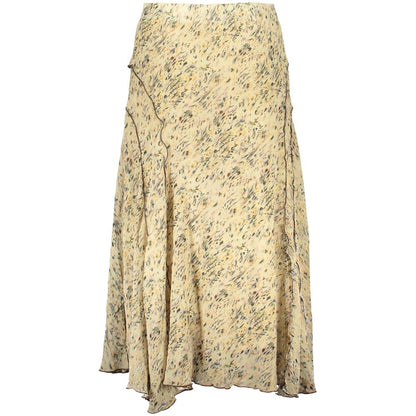 Jupe Desigual femme Rishit longue en polyester beige – DE-44293
