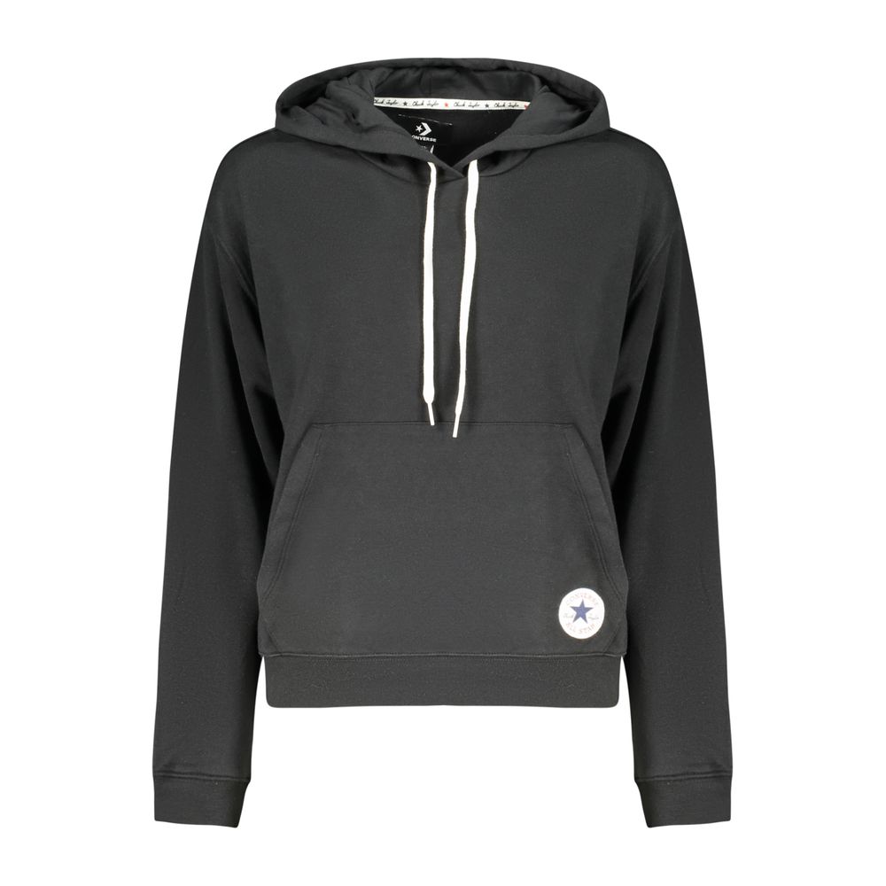 Sweat à capuche Converse femme en coton noir – CO-44304