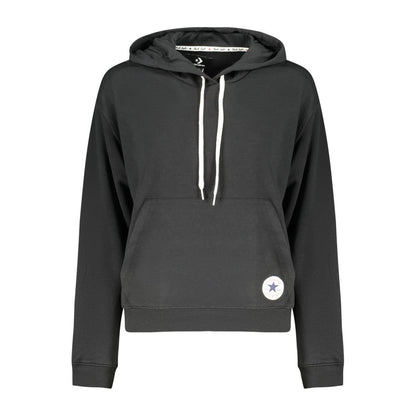 Sweat à capuche Converse femme en coton noir – CO-44304