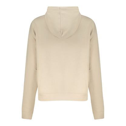 Sweat à capuche Converse femme en coton beige – CO-44309