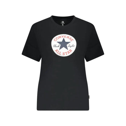 Converse Black Cotton Women's T-Shirt by Converse