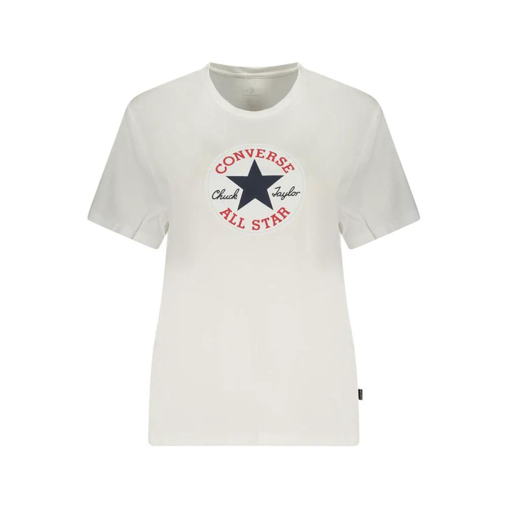 Converse White Cotton Womens T-Shirt by Converse