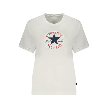 Converse White Cotton Womens T-Shirt by Converse
