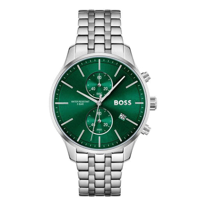 Hugo Boss Gray Stainless Steel Dress Watch by Hugo Boss
