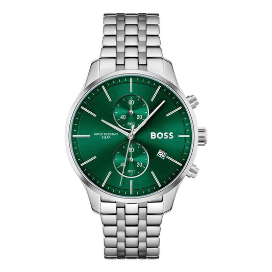 Hugo Boss Gray Stainless Steel Dress Watch by Hugo Boss