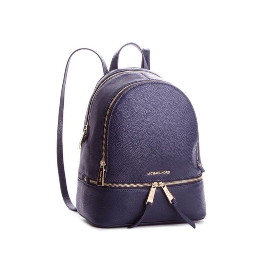 Michael Kors Blue Leather Backpack by Michael Kors