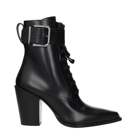 Jimmy Choo Black Leather Ankle Boots by Jimmy Choo