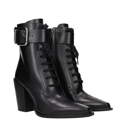 Jimmy Choo Black Leather Ankle Boots by Jimmy Choo