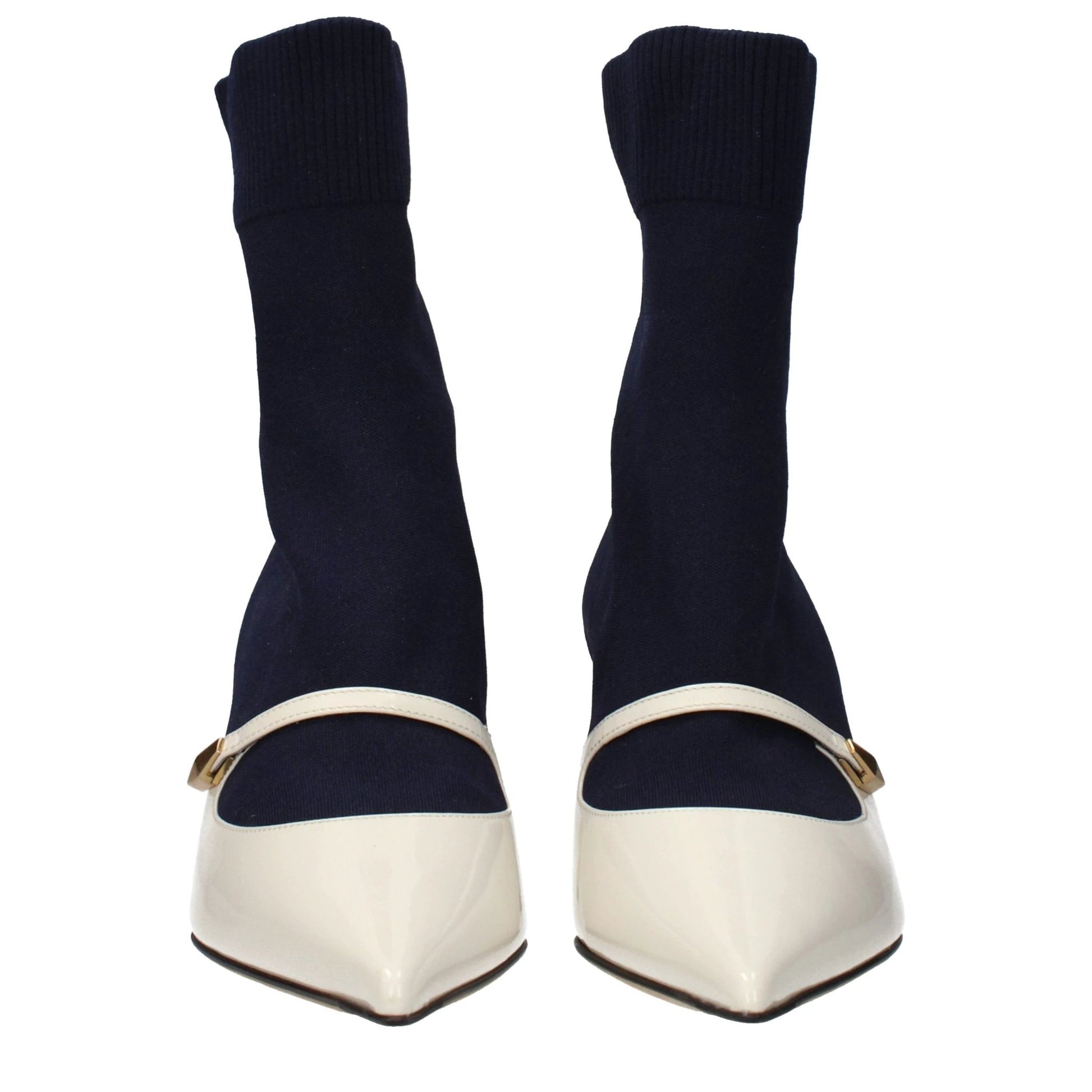 Jimmy Choo Blue Fabric Ankle Boots by Jimmy Choo