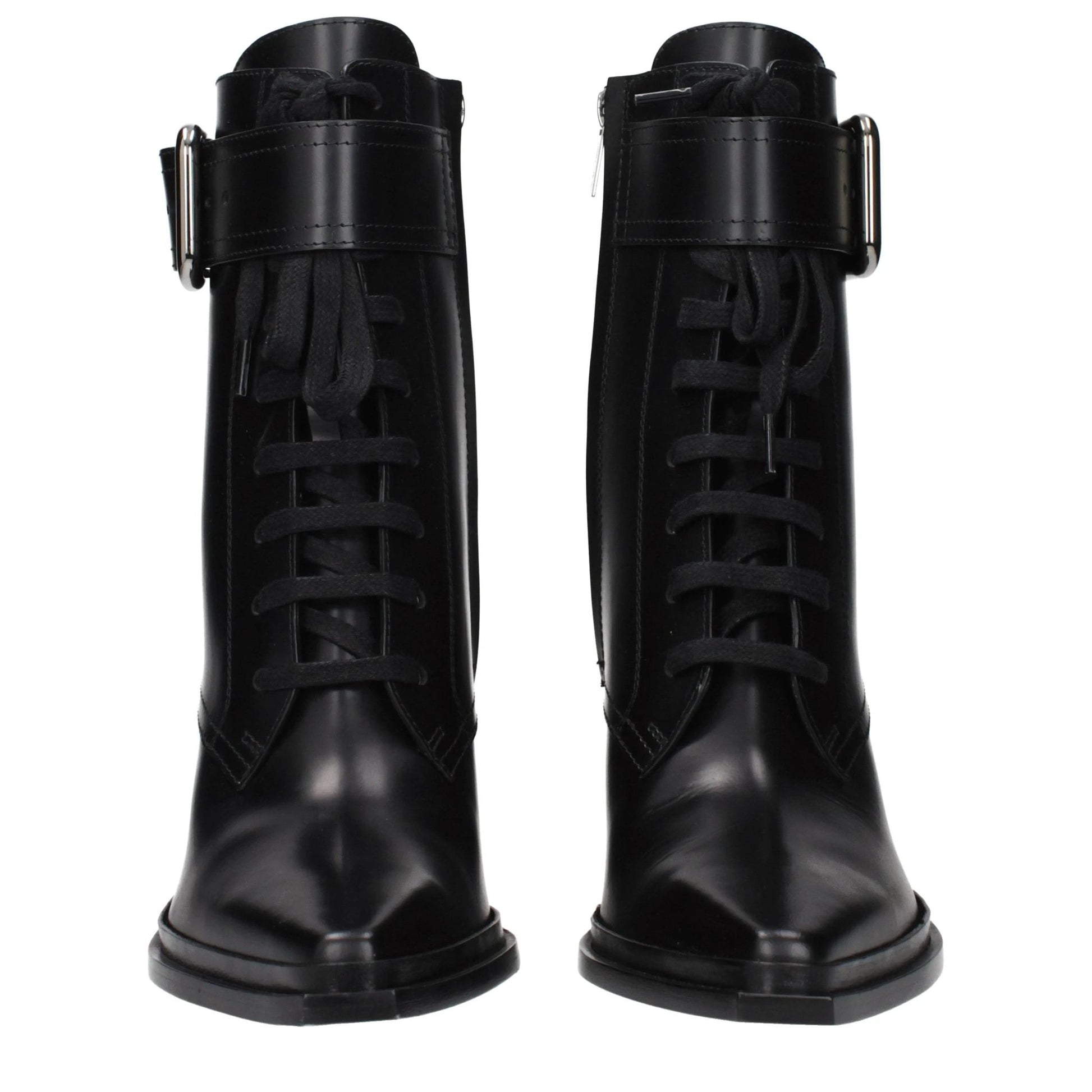 Jimmy Choo Black Leather Ankle Boots by Jimmy Choo