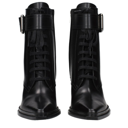 Jimmy Choo Black Leather Ankle Boots by Jimmy Choo