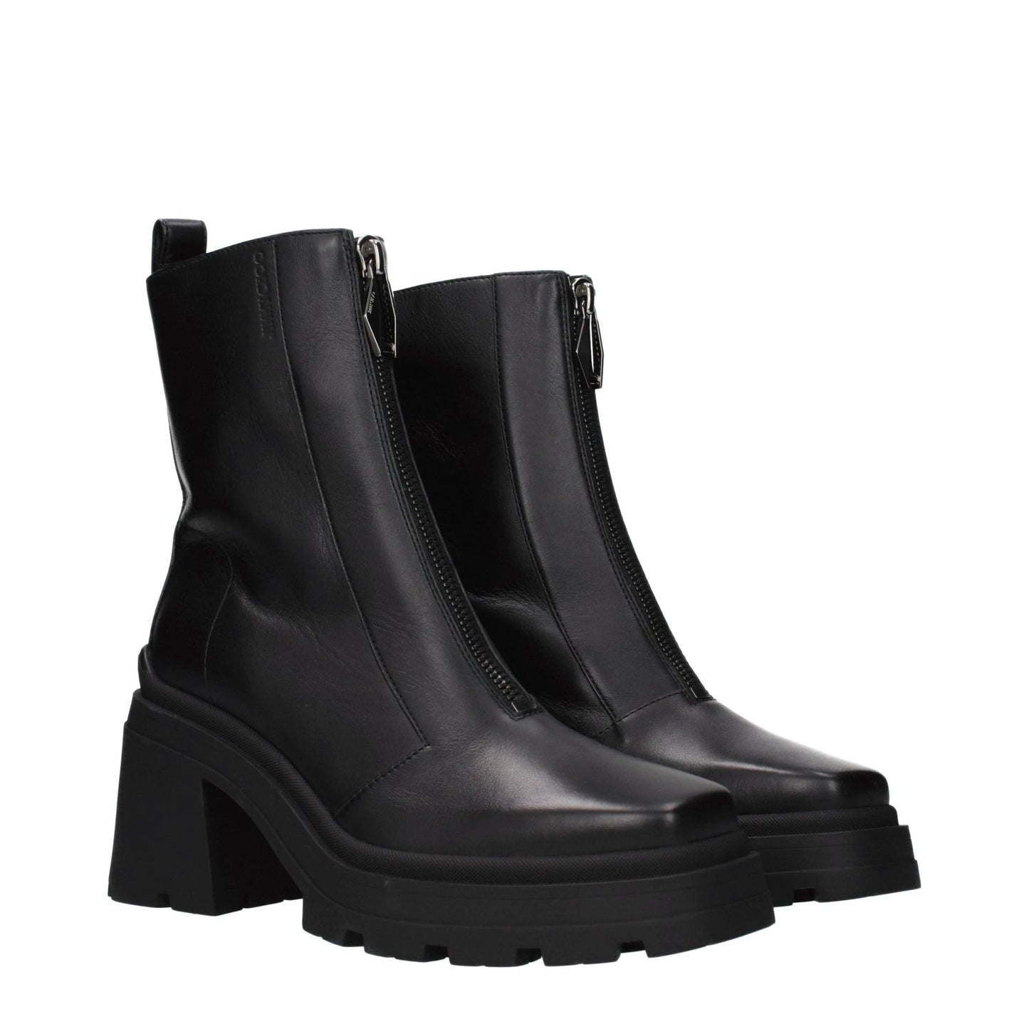 Jimmy Choo Black Leather Ankle Boots by Jimmy Choo