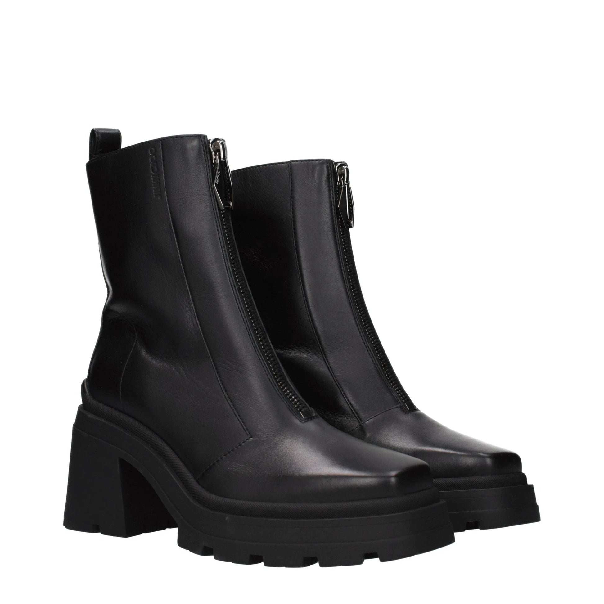 Jimmy Choo Black Leather Ankle Boots by Jimmy Choo