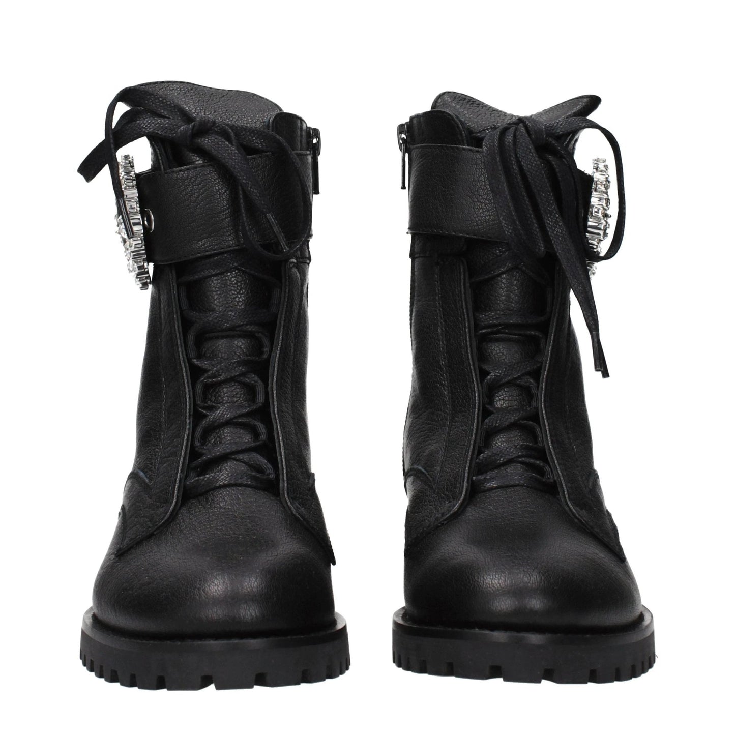 Jimmy Choo Black Leather Ankle Boots by Jimmy Choo