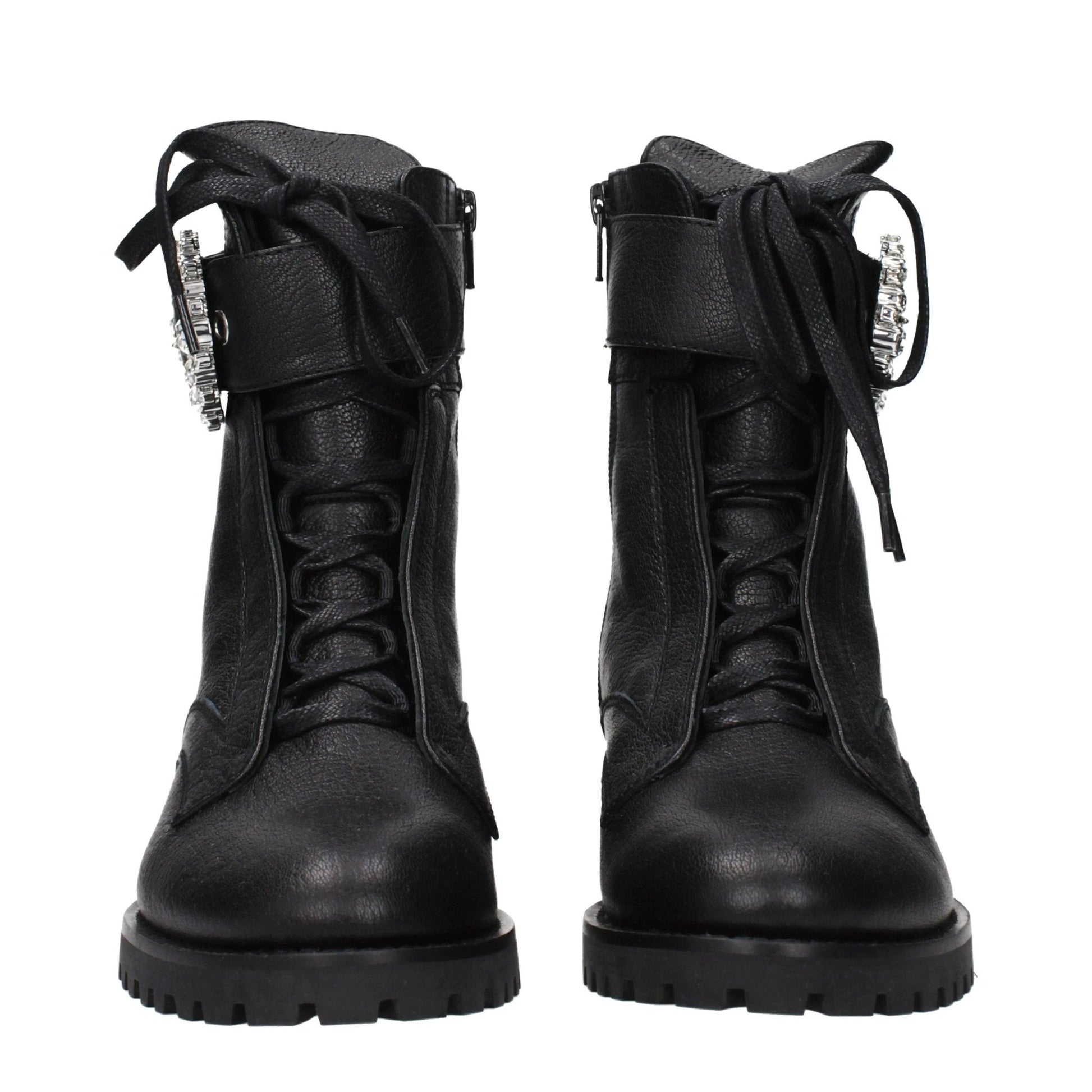Jimmy Choo Black Leather Ankle Boots by Jimmy Choo