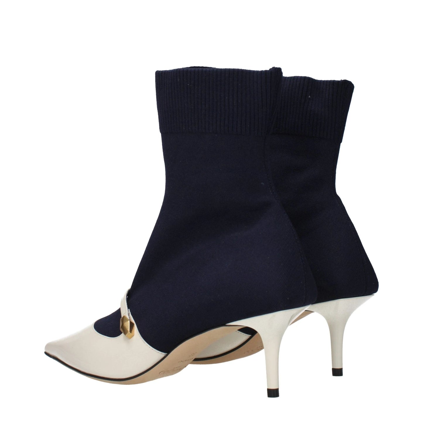 Jimmy Choo Blue Fabric Ankle Boots by Jimmy Choo