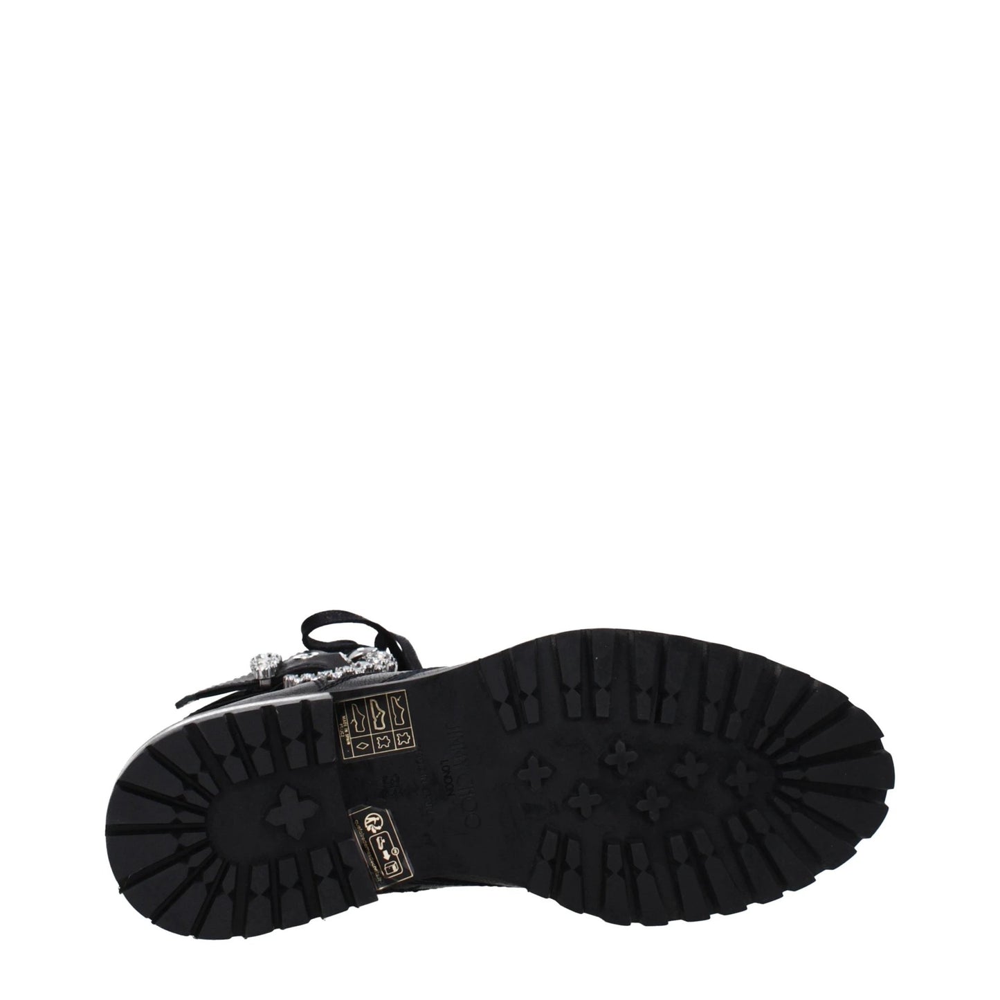 Jimmy Choo Black Leather Ankle Boots by Jimmy Choo