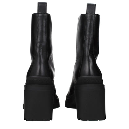 Jimmy Choo Black Leather Ankle Boots by Jimmy Choo