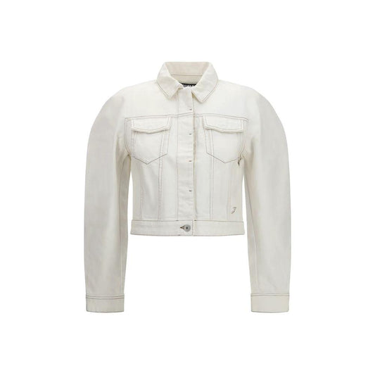 Jacquemus White Cotton Denim Jacket by Jacquemus