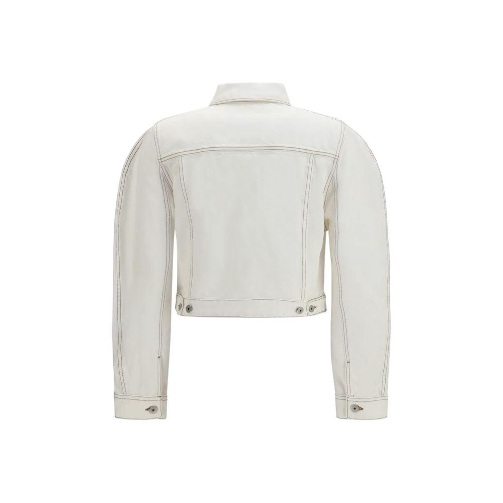 Jacquemus White Cotton Denim Jacket by Jacquemus