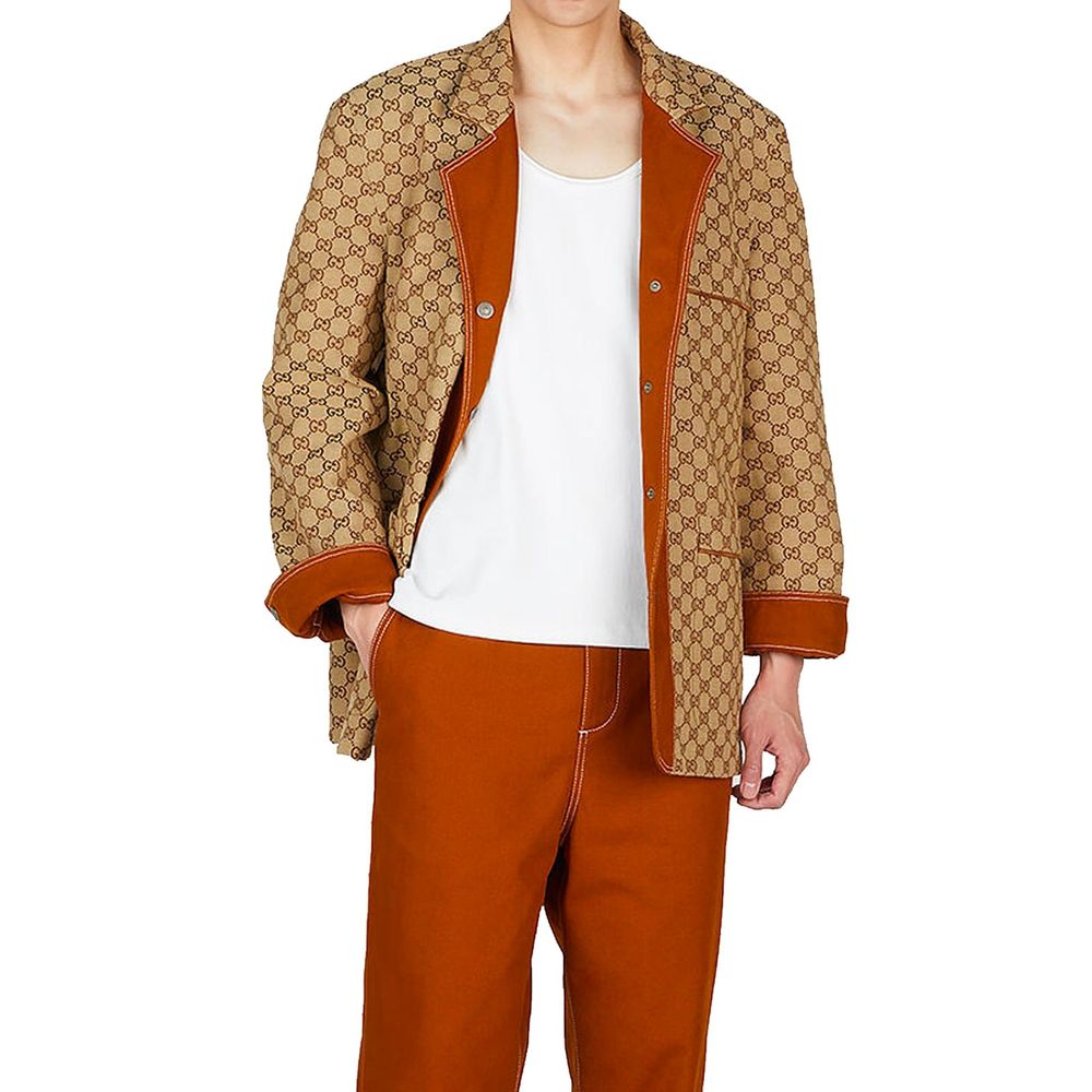 Gucci Brown Cotton Coat by Gucci