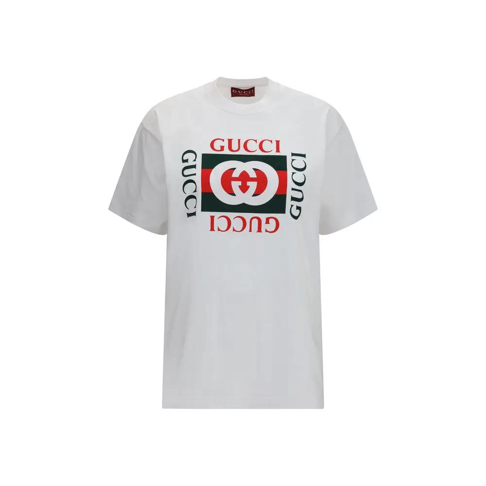 Gucci White Cotton T-Shirt by Gucci