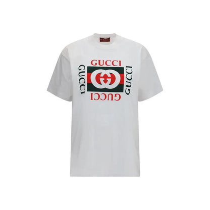Gucci White Cotton T-Shirt by Gucci