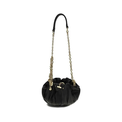 Chloé Black Lamb Ovis Aries Aries Shoulder Bag by Chloé